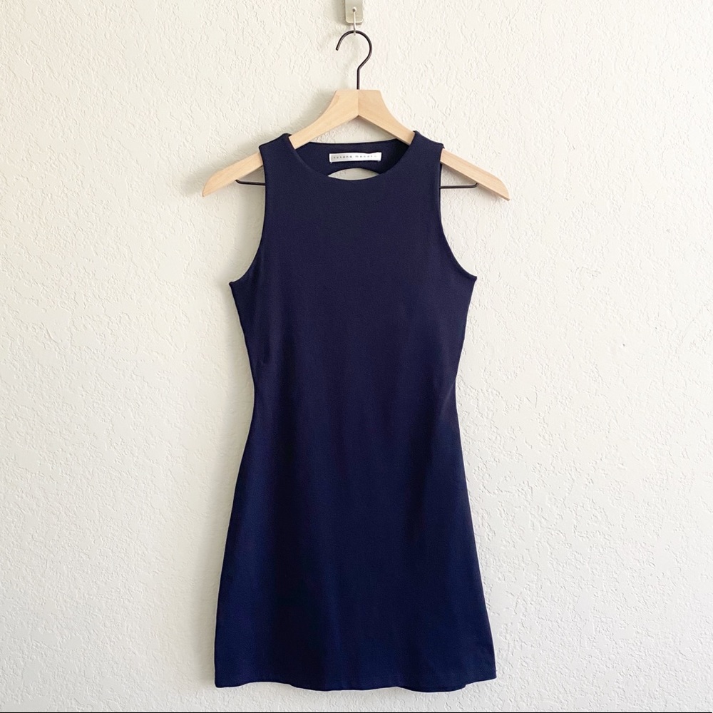 Susana Monaco High Neck Open Back Mini Dress XS